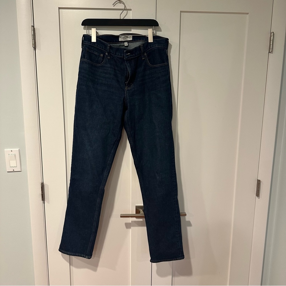 Abercrombie & Fitch Blue Straight leg jeans - Picture 2 of 3